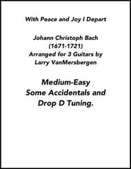 With Peace and Joy I Depart Guitar and Fretted sheet music cover